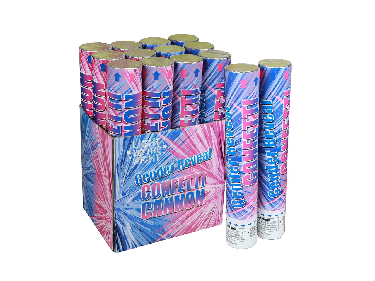 Gender Reveal Confetti Cannon Blue