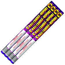 Black Cat 5 Ball Roman Candle W/ Report