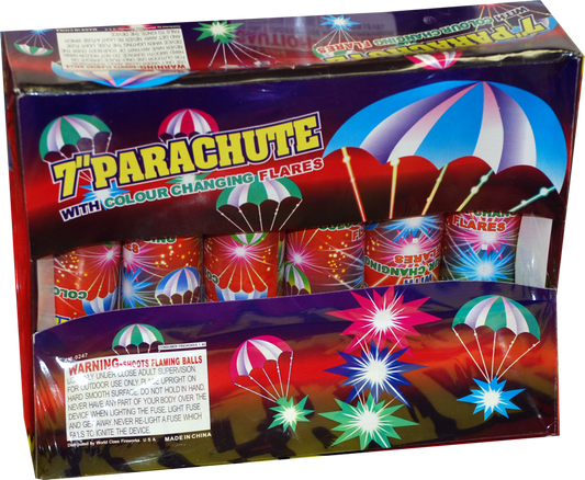 Parachute with Color Changing Flare