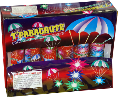 Parachute with Color Changing Flare