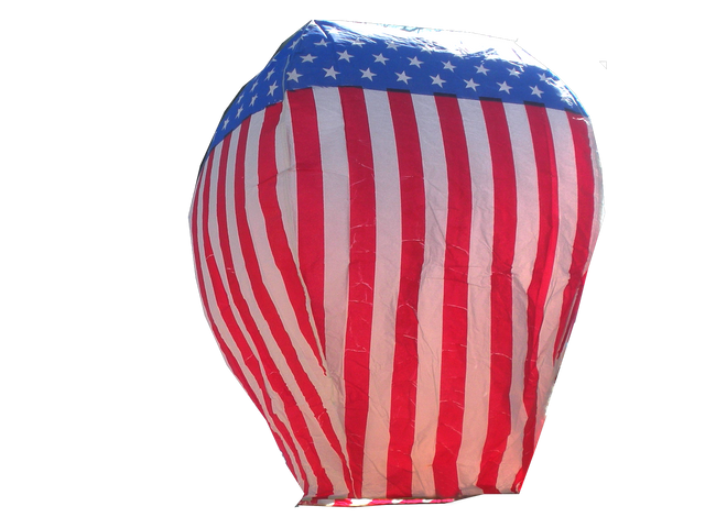 American Flag Sky Lantern